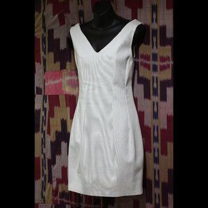 ZARA Solid White Bodycon Dress